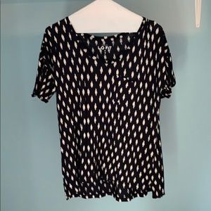 Navy blue Casual, cotton loft tee